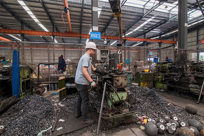 登封网架配件-螺栓球加工车间